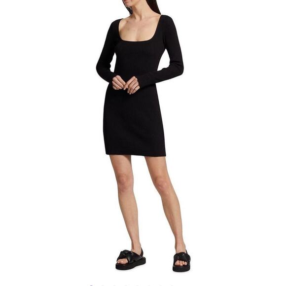 Vince Black Square Neck Knit Dress
Long Sleeves Ribbed Mini Dress Size: Medium - Picture 9 of 9